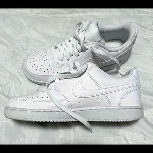 Nike Court Vision Low white leather sustainable